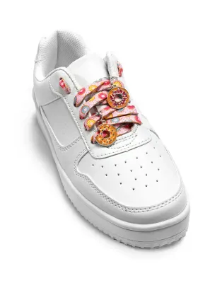 Living Royal Donut Shoe Laces and Charm Set