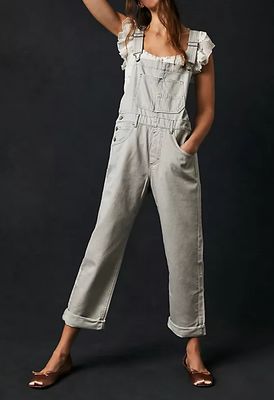 Free People Ziggy Denim Overall Morning Fog