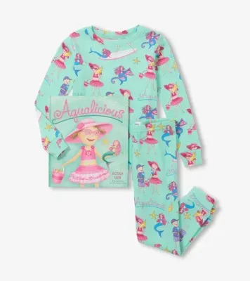 Aqualicious Pajama and Book Set Set