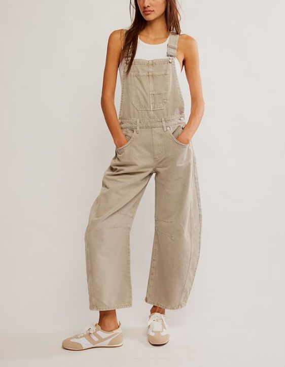 Free People Good Luck Overall Cobblestone