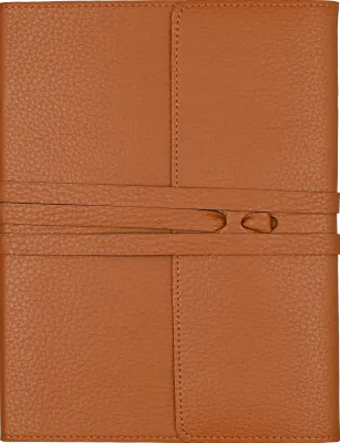 Peter Pauper Journal Leather Wrap Brown