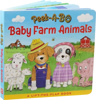 Peter Pauper Peek-a-Boo Baby Farm Animals