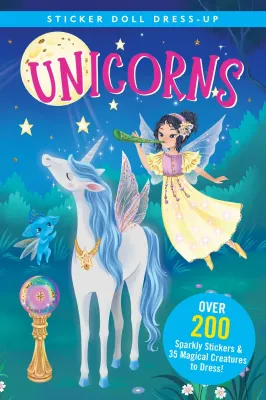 Peter Pauper Sticker Doll Dress Up Book Unicorns