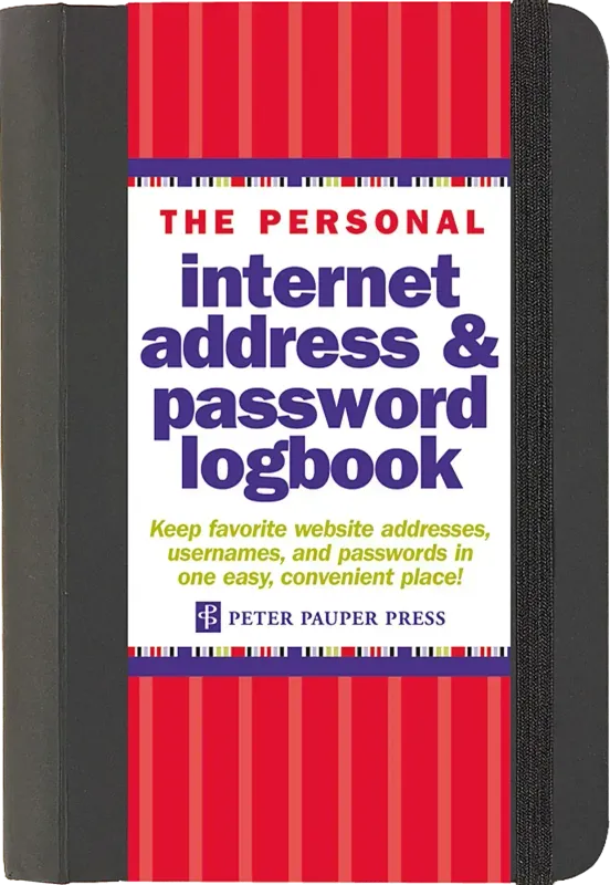 Peter Pauper Internet Logbook Black
