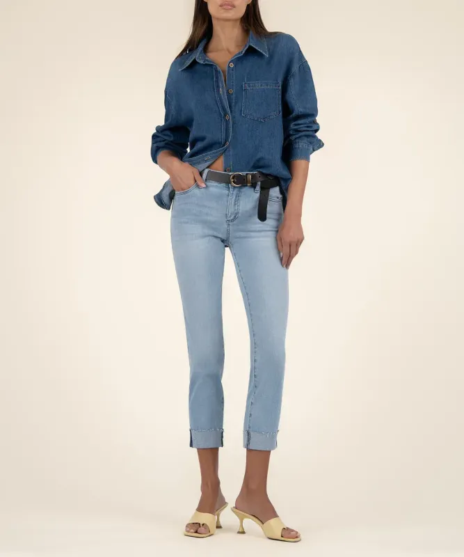 Kut From The Kloth Amy Straight Leg Roll Up Awaren