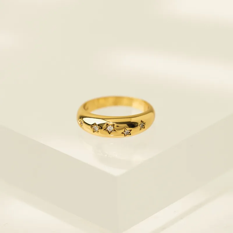 Lover's Tempo Demi Fine Twinkle Dome Ring