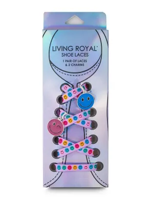 Living Royal Color Happy Shoe Laces and Charm Set Living Royal Color Happy Shoe Laces and Charm Set