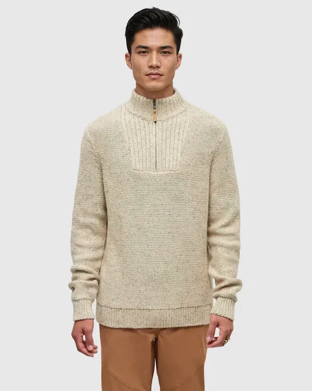 Ten Tree M Conrad Sweater Warm Oak Nep