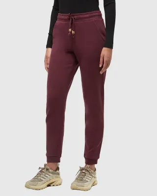 Ten Tree W TreeFleece Bamone Sweatpant Deep Burgundy