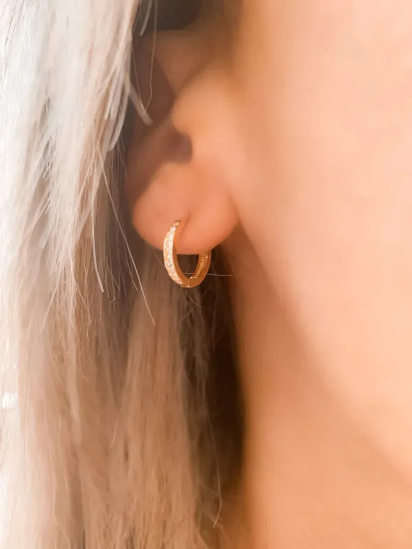 House of Moda Micro Huggie Hoops