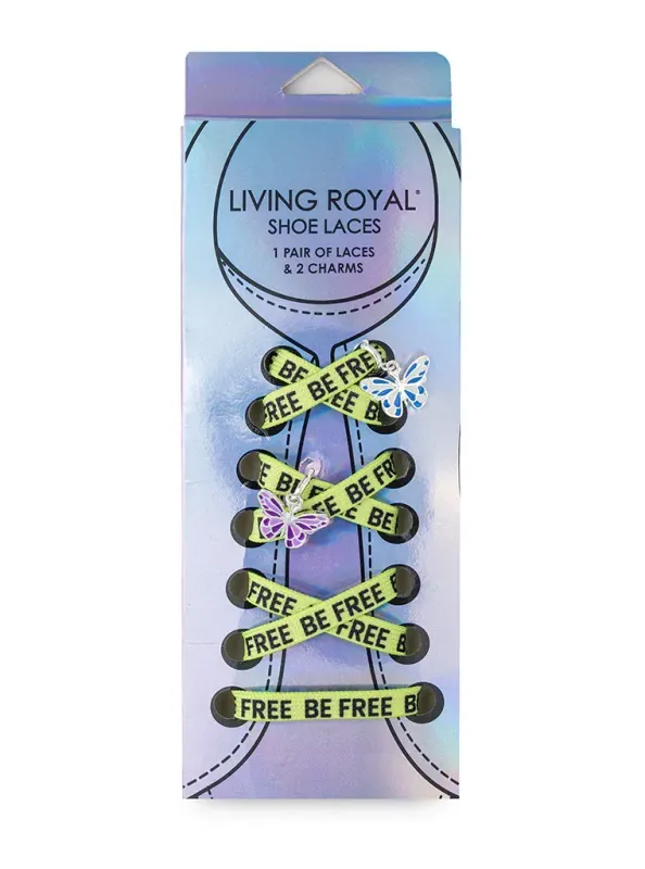 Living Royal Be Free Shoe Laces and Charm Set
