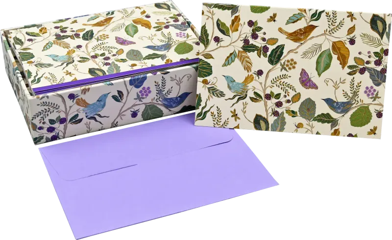 Peter Pauper Note Card Birds and Berries