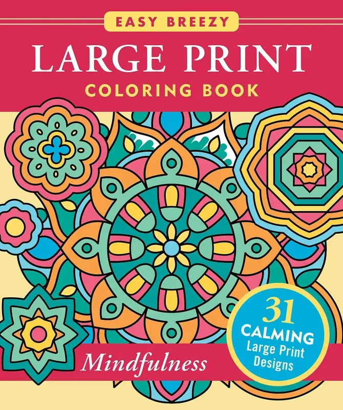 Peter Pauper Coloring Book Large Print Mindfulness