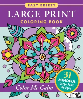 Peter Pauper Coloring Book Large Print Color Me Calm