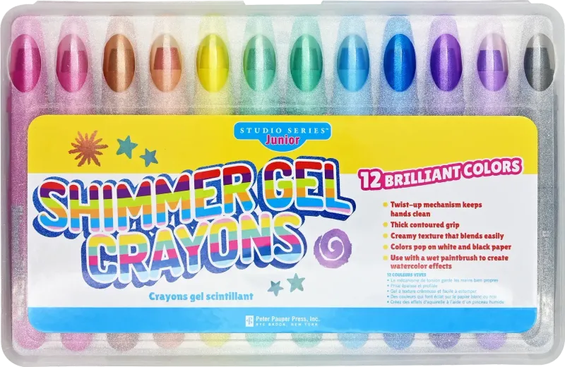 Peter Pauper Shimmer Gel Crayons