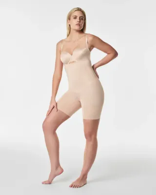 Spanx OnCore Sculpting OpenBust MidThigh Bodysuit