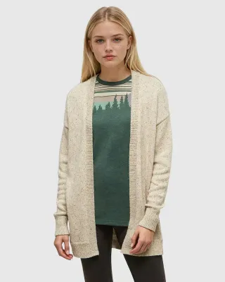 Ten Tree W Prairies Nep Cardigan Warm Oak Nep