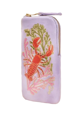 Powder Sunglass Pouch Lobster Buddies Lavender