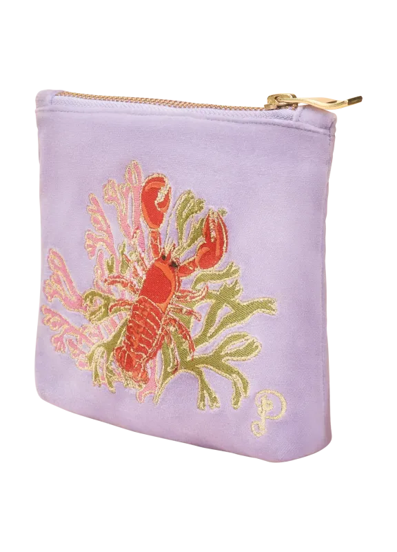 Powder Mini Pouch Lobster Buddies Lavender