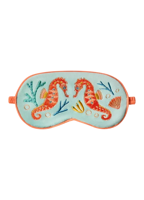 Powder Lavender Eye Mask Sparkling Horse Aqua