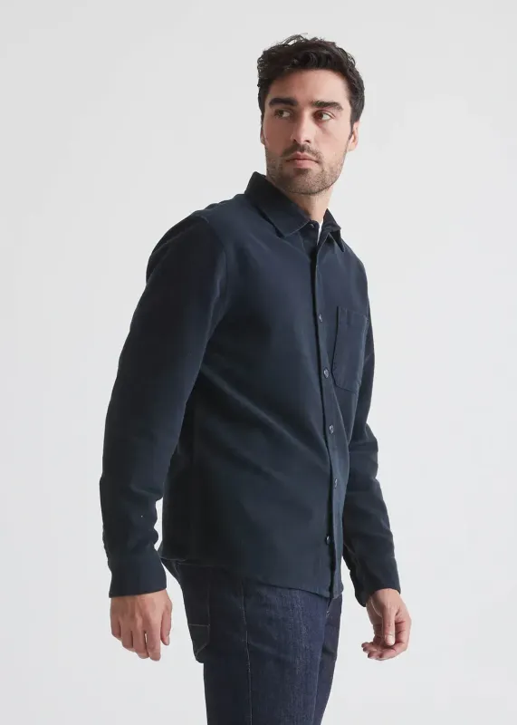 DUER No Sweat Moleskin Shirt Navy