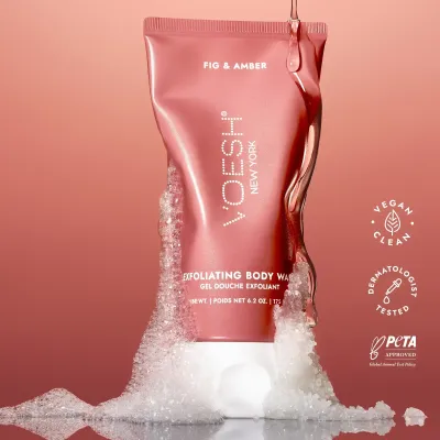 Voesh Exfoliating Body Wash Fig &amp; Amber