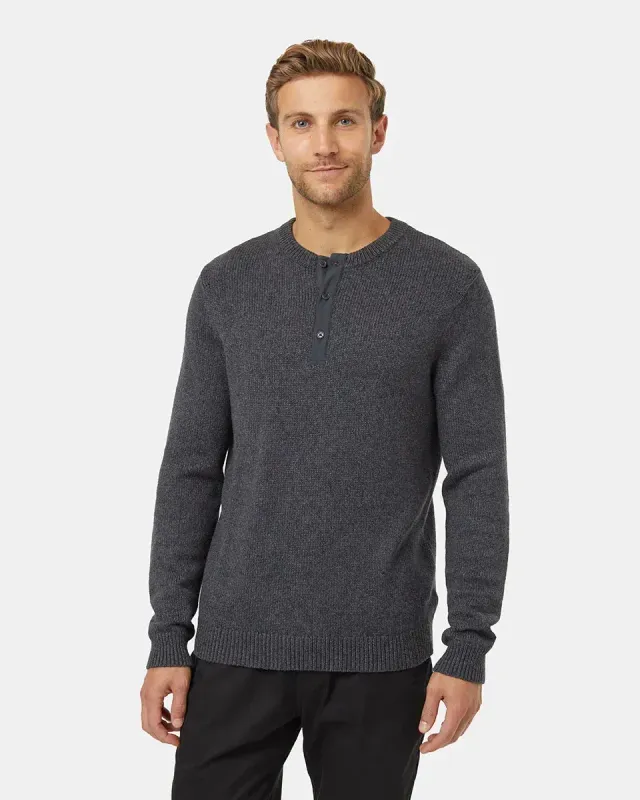 Ten Tree M Dalton Sweater Dark Grey Heather