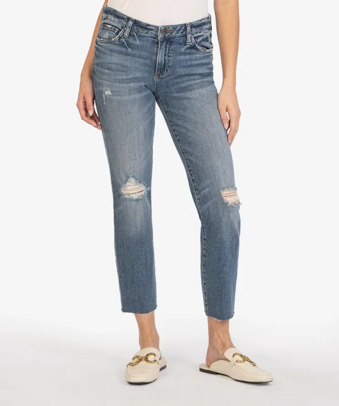 Kut From The Kloth Reese Straight Raw Hem Flavorfu