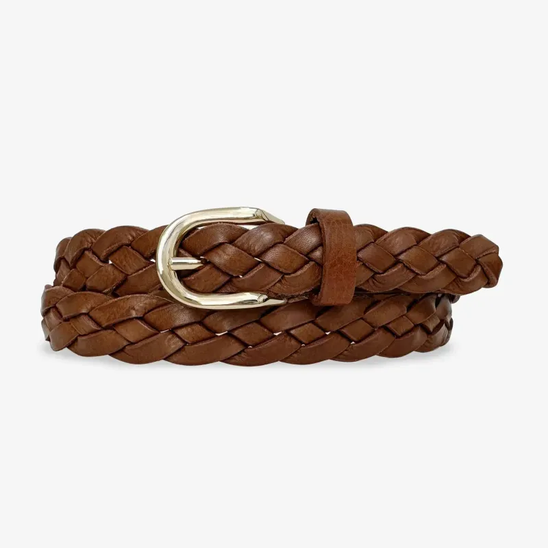 Brave Avani Belt Tan Vachetta Gold