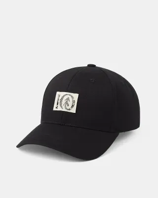 Ten Tree Woodgrain Ten Patch Elevation Hat Meteorite Black