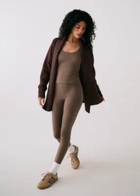 Lole Clover Cardigan Java Heather