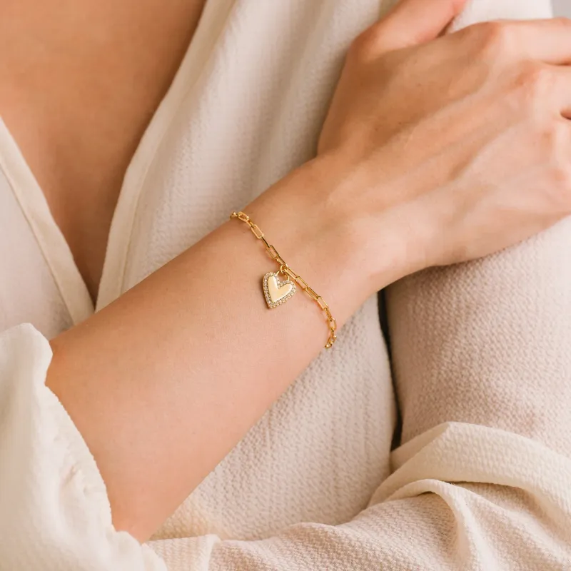 Lover's Tempo Verona Pave Heart Bracelet Lover's Tempo Verona Pave Heart Bracelet