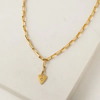 Lover's Tempo Verona Starburst Heart Necklace