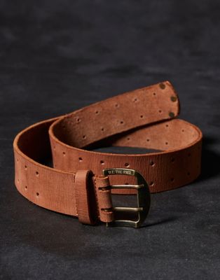 Free People WTF Double Cross Belt Tan