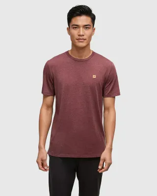 Ten Tree M Baker T-Shirt Deep Burgundy Heather