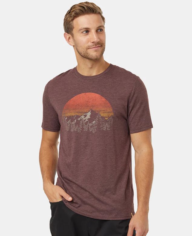 Ten Tree M Vintage Sunset T-Shirt Deep Mahogany