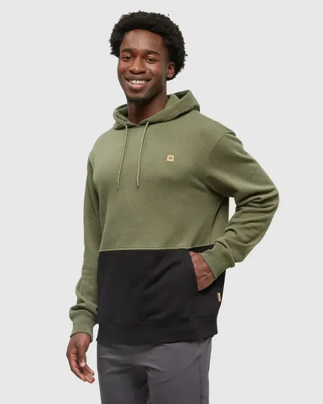 Ten Tree M Howson Hoodie Deep Olive/Meteorite Black