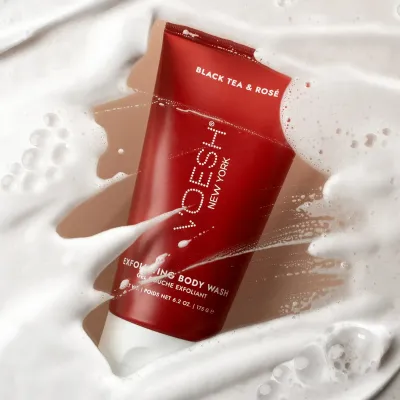 Voesh Exfoliating Body Wash Black Tea &amp; Rose