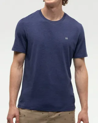 Ten Tree M Embroidered Ten T-Shirt Indigo Tide