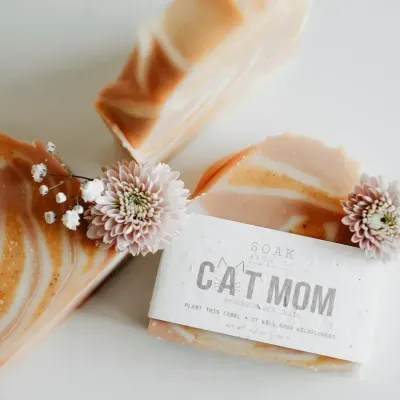 Soak Bath Co Cat Mom Soap Bar