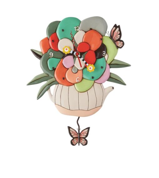 Allen Tea Posy Clock