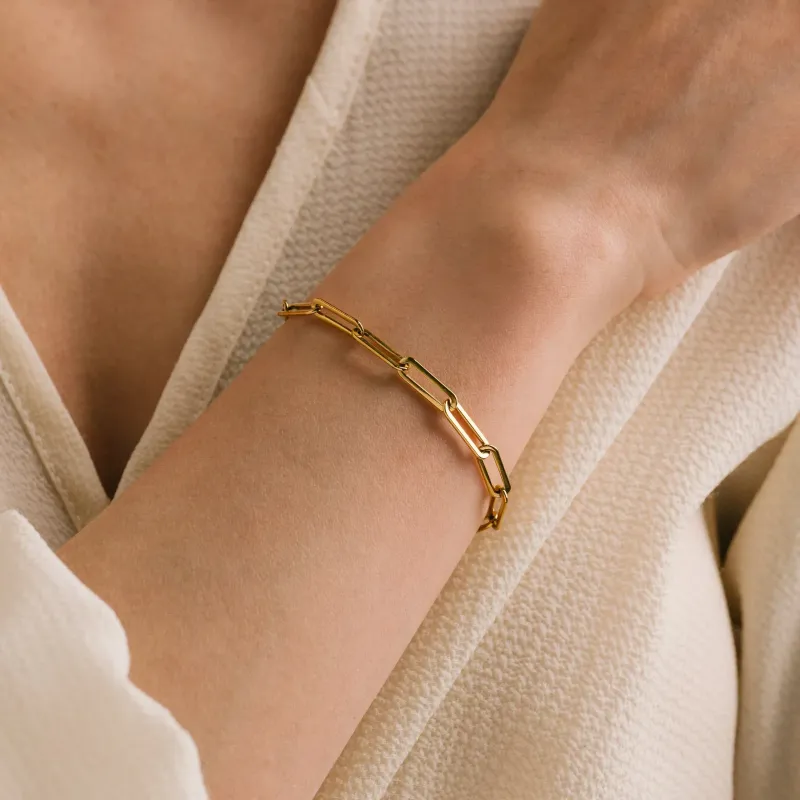 Lover's Tempo Waterproof Bold Paperclip Bracelet Lover's Tempo Waterproof Bold Paperclip Bracelet