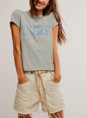 Free People Nova Tee Graphic Tee Greyhound