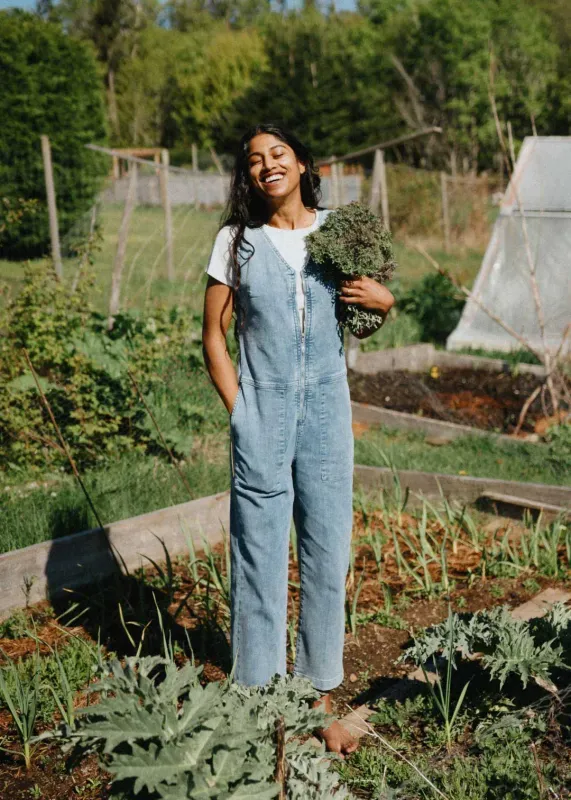 DUER Performance Denim Jumpsuit 