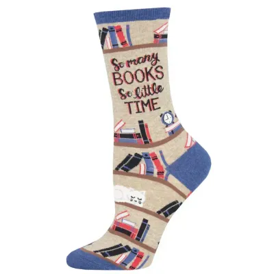 Socksmith Time For A Good Book Hemp Heather W