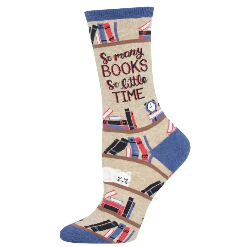 Socksmith Time For A Good Book Hemp Heather W