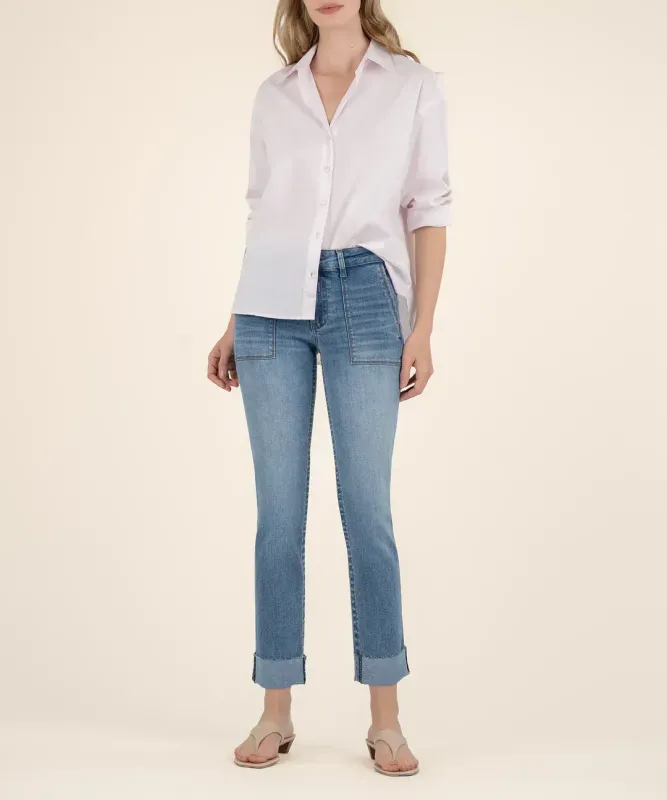 Kut From The Kloth Stevie Crop Straight Leg Traditi