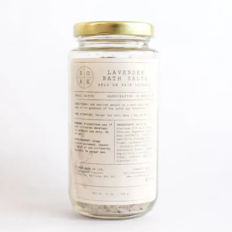 Soak Bath Co Lavender Bath Salts