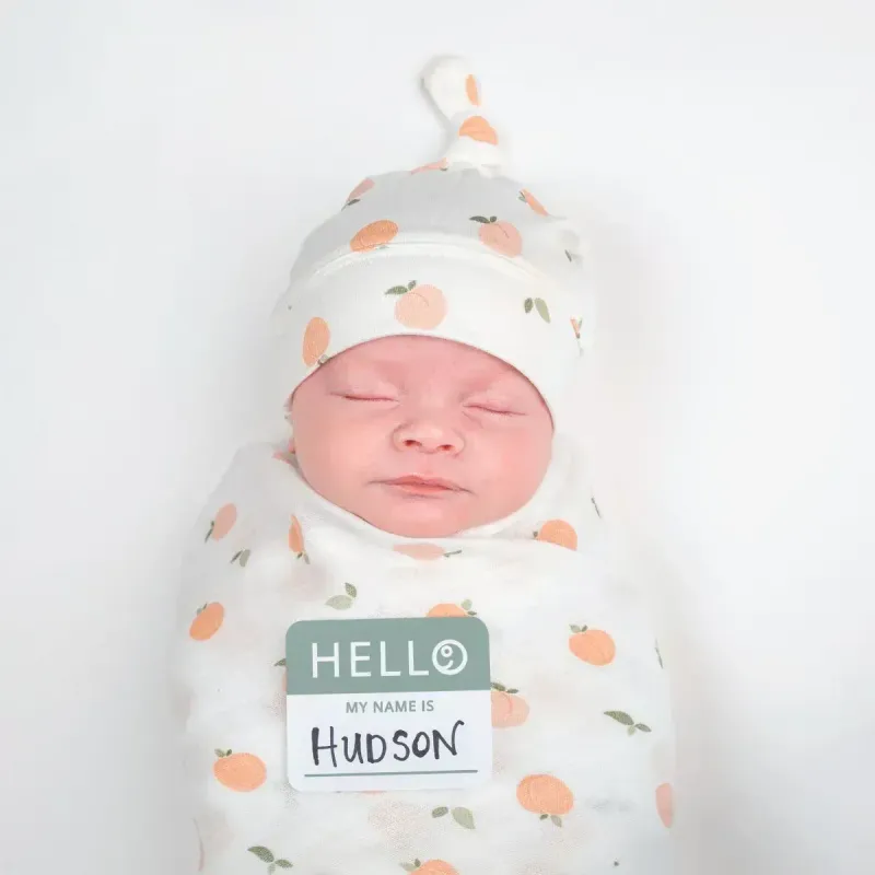 Lulujo Hello World Blanket &amp; Hat