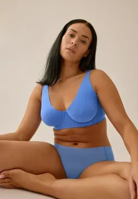 Naturana Back Smoother Underwire Bra Marine Blue